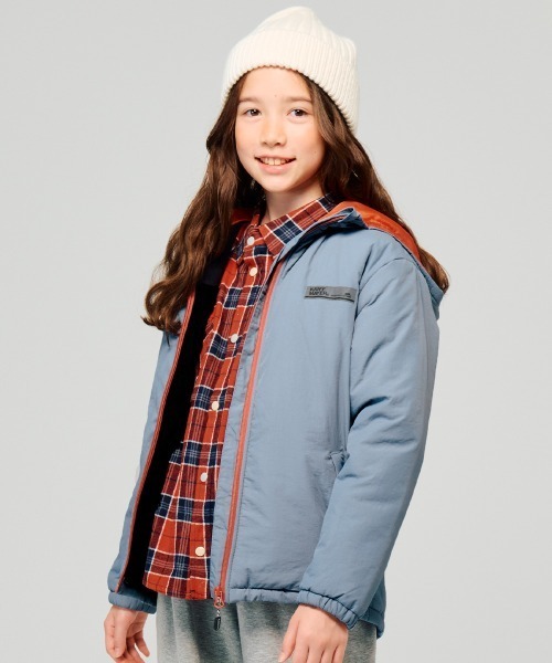 KRIFF MAYER Kid's Collection(クリフメイヤーキッズコレクション)の「中綿撥水マウンテンパーカー(マウンテンパーカー・キッズ・チャコール/ナチュラル/オリーブ/サックスブルー・120/170/150/130/160/140)」の1枚目の写真