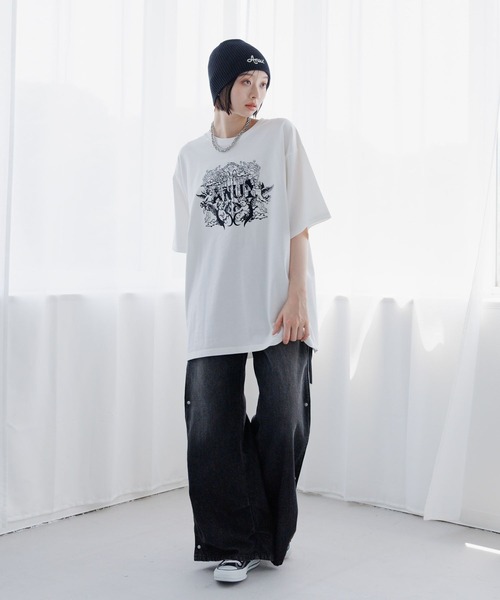 Anui(アニュイ)の「【UNISEX/2サイズ展開】ビンテージエンジェルTシャツ(Tシャツ/カットソー・レディース・オフホワイト/ブラック・MEDIUM/LARGE)」の12枚目の写真
