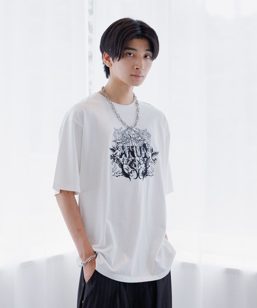 Anui(アニュイ)の「【UNISEX/2サイズ展開】ビンテージエンジェルTシャツ(Tシャツ/カットソー・レディース・オフホワイト/ブラック・MEDIUM/LARGE)」の14枚目の写真