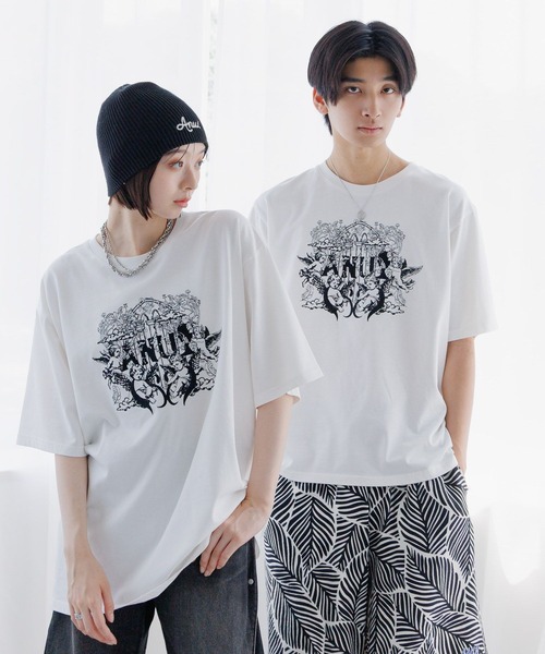 UNISEX/2サイズ展開】ビンテージエンジェルTシャツ（Tシャツ