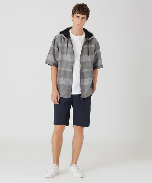 BLACK LABEL CRESTBRIDGE(ブラックレーベル・クレストブリッジ)の「シャドークレストブリッジチェックカラミパーカー(パーカー・メンズ・ネイビー/グレー系その他・XL/L/M)」の3枚目の写真