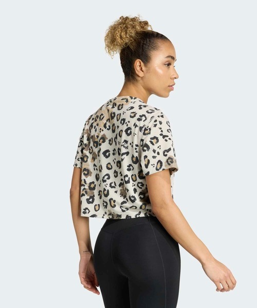 adidas(アディダス)の「ワークアウト エッセンシャルズ 半袖Tシャツ プリント / アディダス adidas(Tシャツ/カットソー・レディース・ホワイト/グレー・SMALL/XX-LARGE/MEDIUM/X-SMALL/X-LARGE/LARGE)」の3枚目の写真