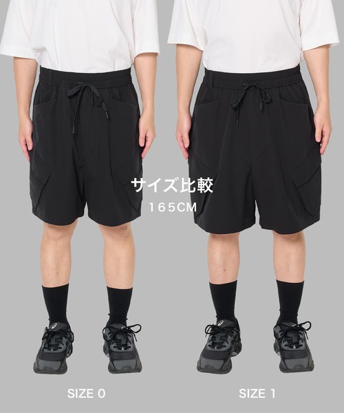 WHITE MOUNTAINEERING(ホワイトマウンテニアリング)の「【White Mountaineering】別注 BLK WIDE CARGO SHORT PANTS / ウォッシャブル / 透湿素材(その他パンツ・メンズ・ブラック・1/000/2)」の5枚目の写真