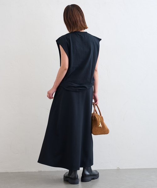 U by SPICK&SPAN（ユーバイスピックアンドスパン）の「SCREEN STARS/スクリーンスターズ 別注ロゴノースリーブ（Tシャツ/カットソー・レディース・ブラック/ホワイト/チャコールグレー・FREE）」の13枚目の写真