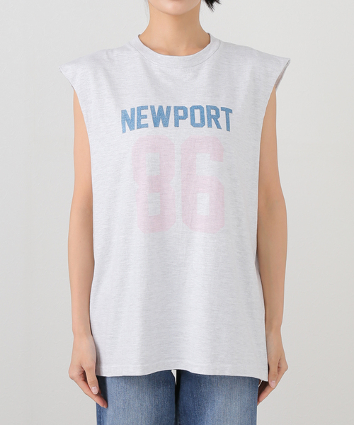 U by SPICK&SPAN（ユーバイスピックアンドスパン）の「SCREEN STARS/スクリーンスターズ 別注ロゴノースリーブ（Tシャツ/カットソー・レディース・ブラック/ホワイト/チャコールグレー・FREE）」の19枚目の写真