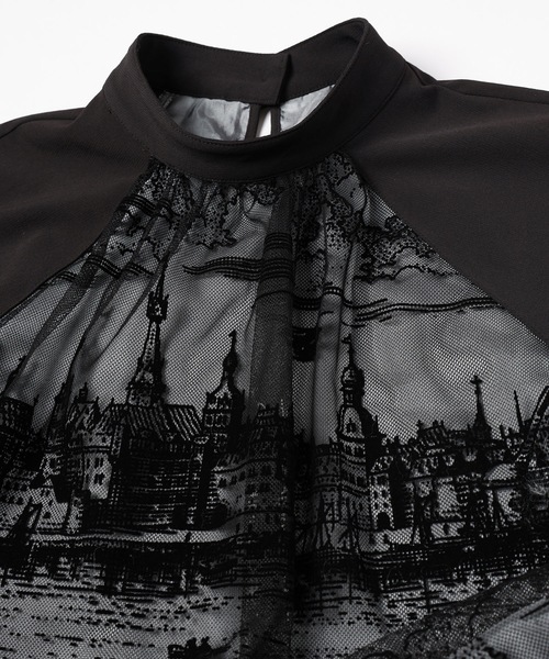 mintdesigns（ミントデザインズ）の「TOILE DE JOUY DRESS（ワンピース・メンズ・ブルー/ブラック・ONESIZE）」の9枚目の写真