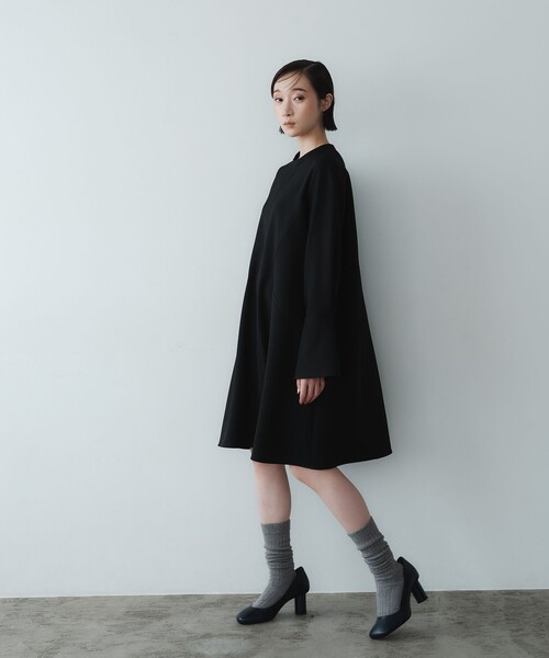 EMMEL REFINES＞EM キリカエ Aライン ミニ ワンピース