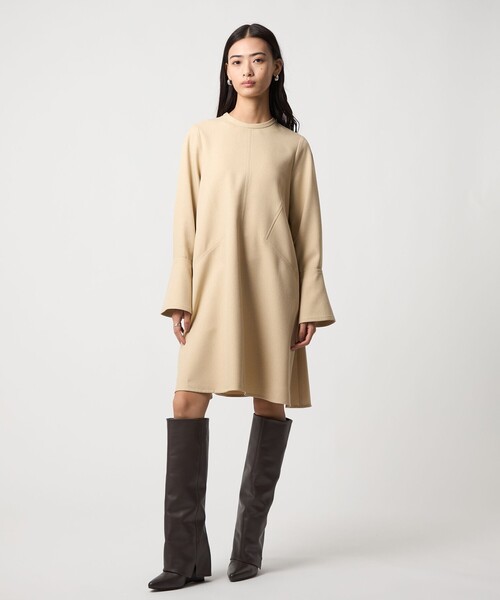 EMMEL REFINES＞EM キリカエ Aライン ミニ ワンピース