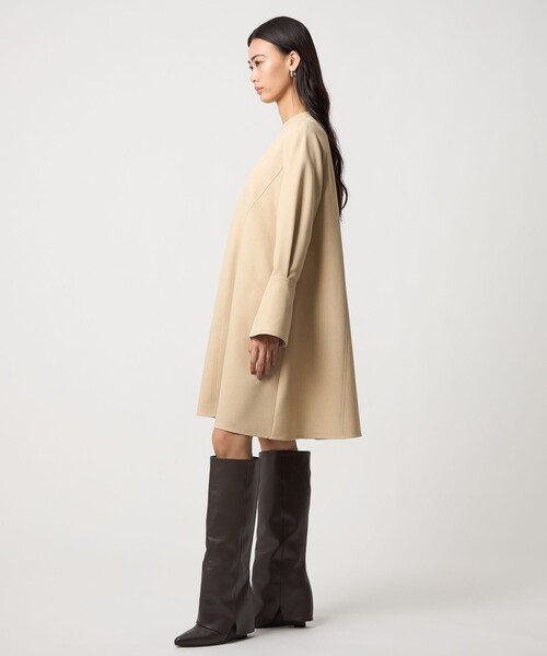 EMMEL REFINES（エメルリファインズ）の「＜EMMEL REFINES＞EM キリカエ Aライン ミニ ワンピース（ワンピース・レディース・ブラック/ベージュ・FREE）」の19枚目の写真