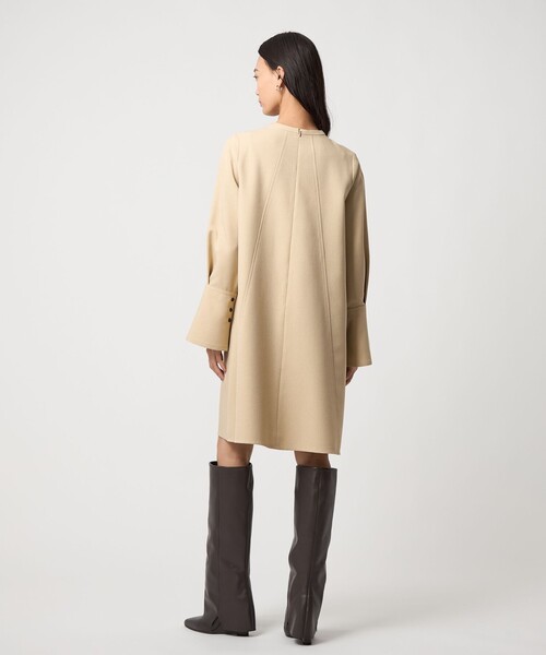 EMMEL REFINES（エメルリファインズ）の「＜EMMEL REFINES＞EM キリカエ Aライン ミニ ワンピース（ワンピース・レディース・ブラック/ベージュ・FREE）」の16枚目の写真