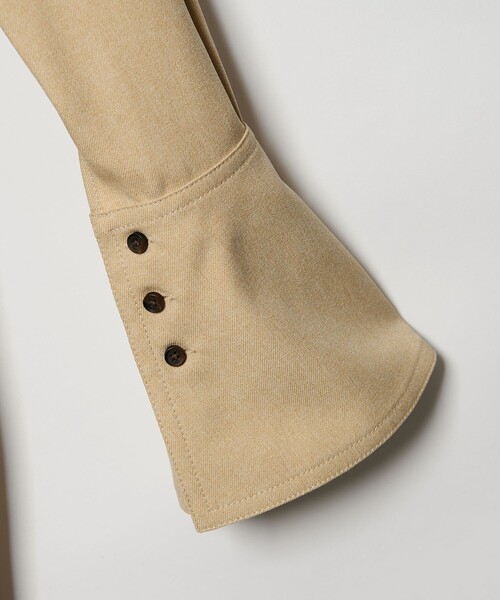 EMMEL REFINES（エメルリファインズ）の「＜EMMEL REFINES＞EM キリカエ Aライン ミニ ワンピース（ワンピース・レディース・ブラック/ベージュ・FREE）」の13枚目の写真