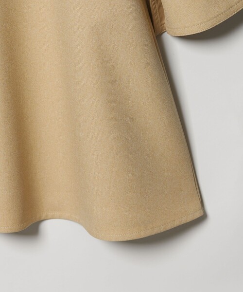 EMMEL REFINES（エメルリファインズ）の「＜EMMEL REFINES＞EM キリカエ Aライン ミニ ワンピース（ワンピース・レディース・ブラック/ベージュ・FREE）」の4枚目の写真