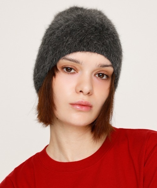 SLY（スライ）の「SHAGGY BEANIE シャギー ビーニー（ニットキャップ/ビーニー・レディース・グレー/ブラック/マルチ・FREE）」の16枚目の写真