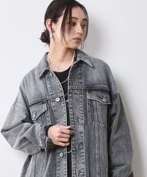 CHIC STYLE | 綿100％ビッグシルエットデニムジャケット＜大きいサイズ有＞シックスタイル(デニムジャケット)