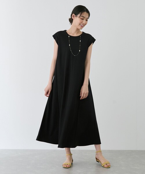 Jayro(ジャイロ)の「鹿の子フレアワンピース(ワンピース・レディース・ブルー系その他4/グレー系その他/ブラック・M)」の4枚目の写真