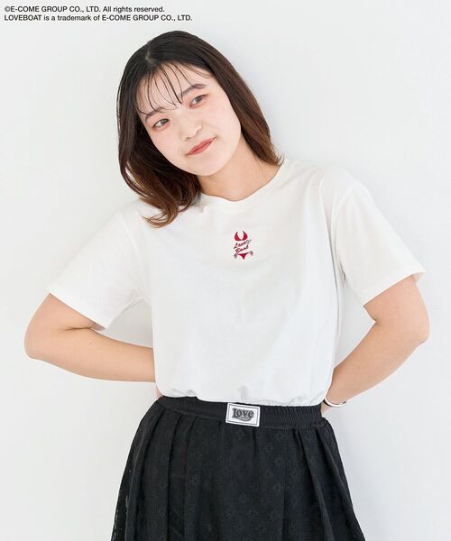 LOVE BOAT（ラブ・ボート）の「■LOVEBOAT ビキニ刺繍TEE（Tシャツ/カットソー・レディース・ホワイト・FREE）」の7枚目の写真