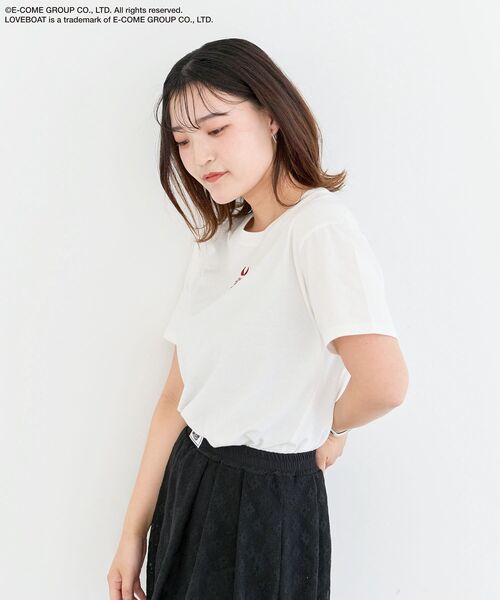 LOVE BOAT（ラブ・ボート）の「■LOVEBOAT ビキニ刺繍TEE（Tシャツ/カットソー・レディース・ホワイト・FREE）」の8枚目の写真