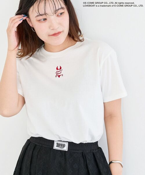 LOVE BOAT（ラブ・ボート）の「■LOVEBOAT ビキニ刺繍TEE（Tシャツ/カットソー・レディース・ホワイト・FREE）」の10枚目の写真