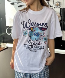 ハイビスカス 花柄」に該当するTシャツ/カットソー（半袖