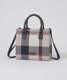 BLUE LABEL CRESTBRIDGE | クレストブリッジチェックキャンバススクエアミニトート(トートバッグ)