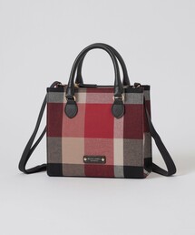 BLUE LABEL CRESTBRIDGE | クレストブリッジチェックキャンバススクエアミニトート(トートバッグ)