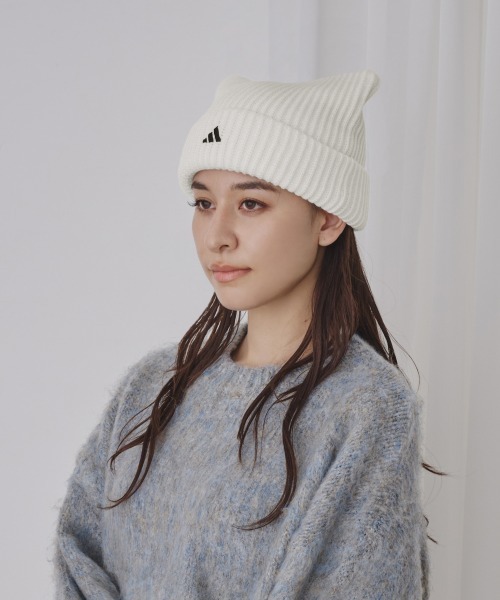 adidas（アディダス）の「adidas CAT WATCH ACRYLIC / アディダス（ニットキャップ/ビーニー・レディース・ブラック/ホワイト・FREE）」の4枚目の写真