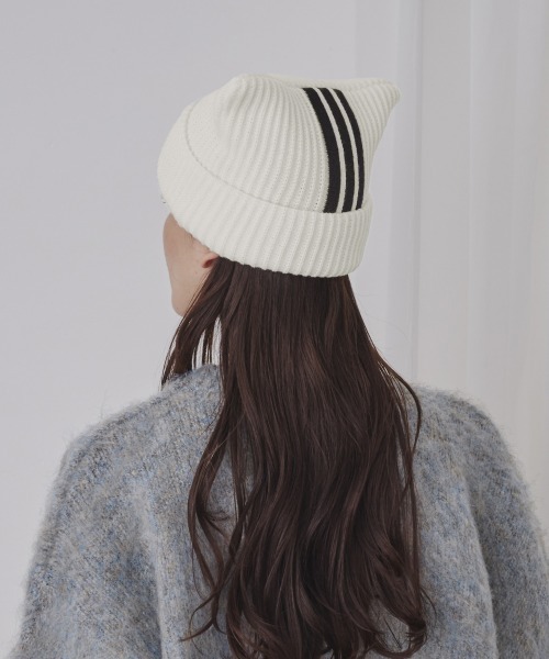 adidas（アディダス）の「adidas CAT WATCH ACRYLIC / アディダス（ニットキャップ/ビーニー・レディース・ブラック/ホワイト・FREE）」の6枚目の写真