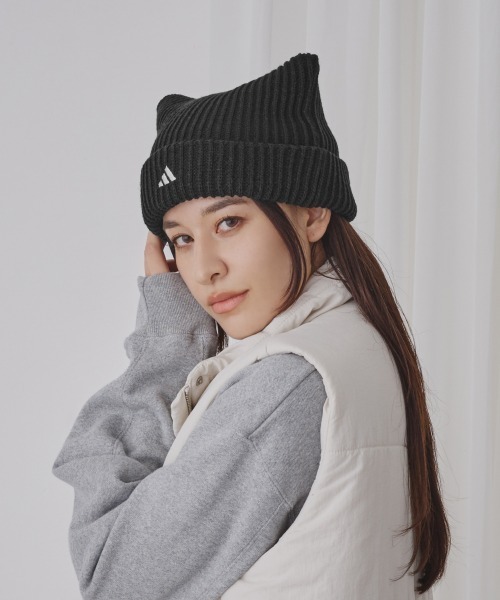 adidas（アディダス）の「adidas CAT WATCH ACRYLIC / アディダス（ニットキャップ/ビーニー・レディース・ブラック/ホワイト・FREE）」の15枚目の写真