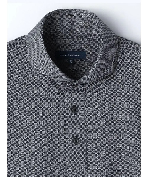 Perfect Suit FActory（パーフェクトスーツファクトリー）の「アルティマ　ニットポロシャツ　ホワイト/ブラック/グレー/ネイビー（ポロシャツ・メンズ・ネイビー/チャコールグレー/ホワイト/ブラック・L/LL/M/3L/S）」の9枚目の写真