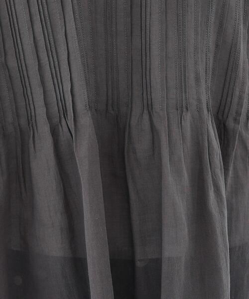 INDIVI（インディヴィ）の「【洗える/コットン】ピンタックシアーブラウス（シャツ/ブラウス・レディース・ライトグリーン/ホワイト/スミクロ/ブラック・34/15 /13/05/38）」の14枚目の写真