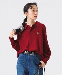 「LACOSTE」 半袖ニット 38 レッド レディース 楽天市場】ラコステ セーター（レディースファッション）の通販