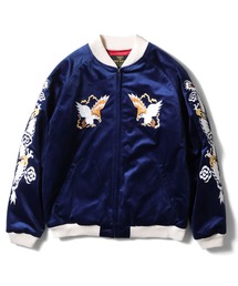 【本日限定価格❗️】HOUSTON ネイビー スカジャン MEDIUM ロックフィールド スカジャン | 横浜 | ジーンズハウス いわ乃