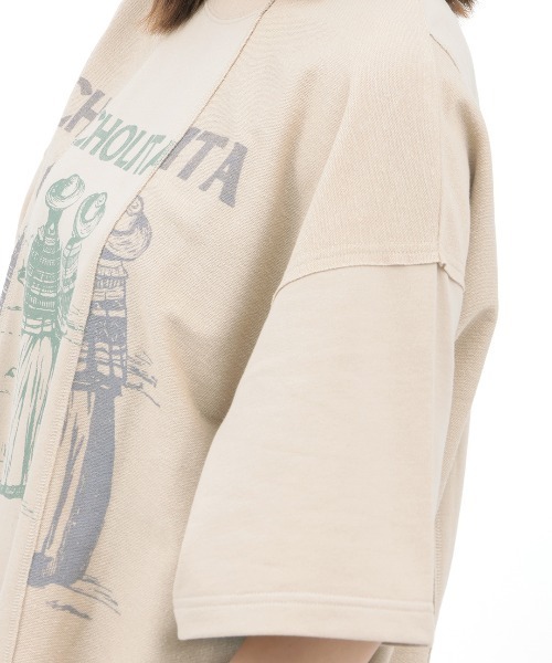 チチカカ（チチカカ）の「チョリータリメイク風裏毛プルオーバー（Tシャツ/カットソー・レディース・オレンジ/チャコールグレー/アイボリー・FREE）」の13枚目の写真