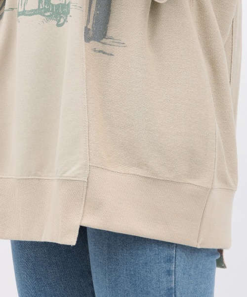 チチカカ（チチカカ）の「チョリータリメイク風裏毛プルオーバー（Tシャツ/カットソー・レディース・オレンジ/チャコールグレー/アイボリー・FREE）」の14枚目の写真