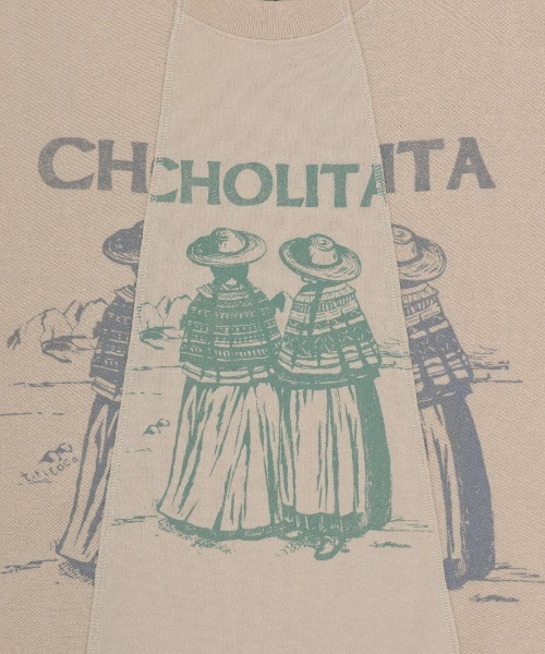 チチカカ（チチカカ）の「チョリータリメイク風裏毛プルオーバー（Tシャツ/カットソー・レディース・オレンジ/チャコールグレー/アイボリー・FREE）」の16枚目の写真