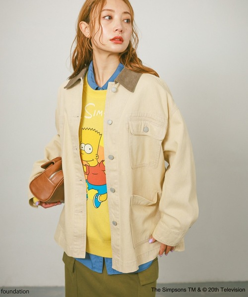 セール】[オーバーシルエット]カバーオール（デニムジャケット