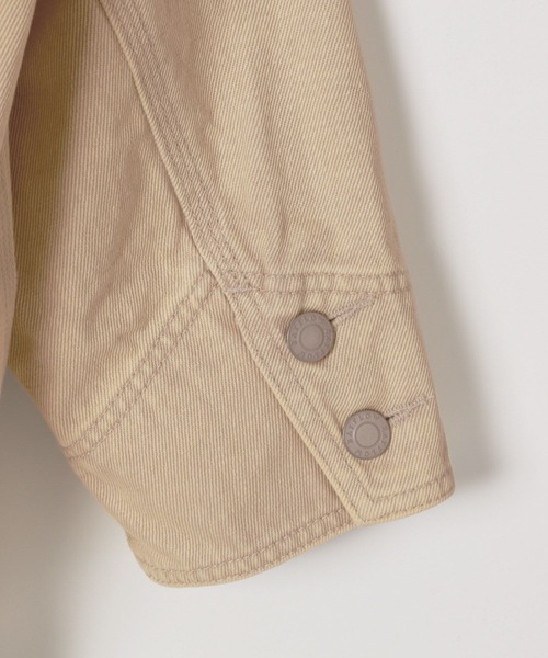 BAYFLOW（ベイフロー）の「[オーバーシルエット]カバーオール（デニムジャケット・レディース・ベージュ/インディゴブルー・SMALL/MEDIUM）」の19枚目の写真