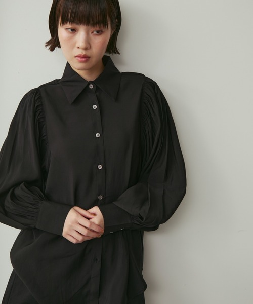 セルリ　ギャザー　ブラウス　シャツ　23ss　プルオーバー　春夏　ヘビロテ セルリ ギャザー ブラウス シャツ 23ss プルオーバー 春夏