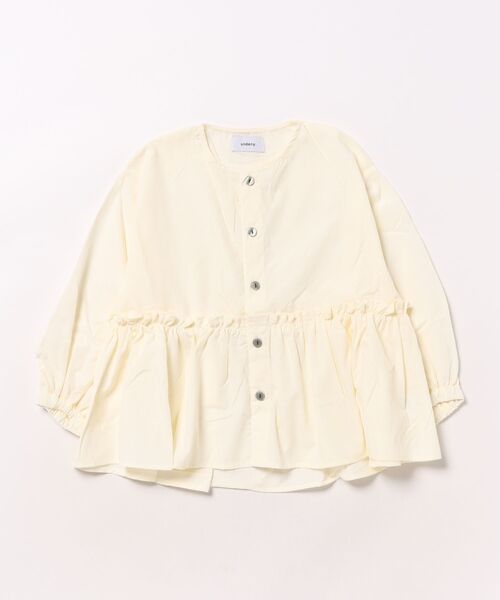 undeny.（アンディニ－）の「アンディニー フレアブラウス（シャツ/ブラウス・キッズ・ブラック/オフホワイト/ブルー・L/XL/M）」の15枚目の写真