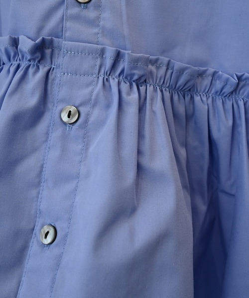 undeny.（アンディニ－）の「アンディニー フレアブラウス（シャツ/ブラウス・キッズ・ブラック/オフホワイト/ブルー・L/XL/M）」の10枚目の写真