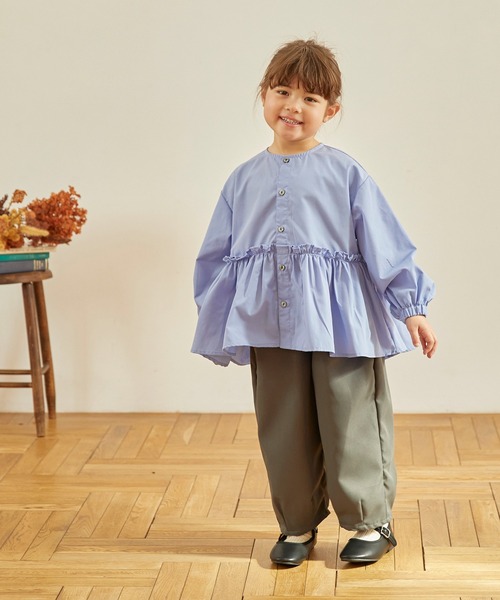 undeny.（アンディニ－）の「アンディニー フレアブラウス（シャツ/ブラウス・キッズ・ブラック/オフホワイト/ブルー・L/XL/M）」の7枚目の写真