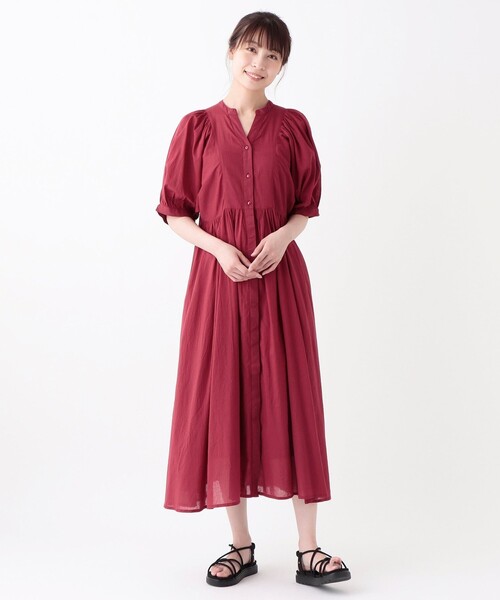 セール】インド綿ボイル切替ワンピース（ワンピース）｜Afternoon Tea