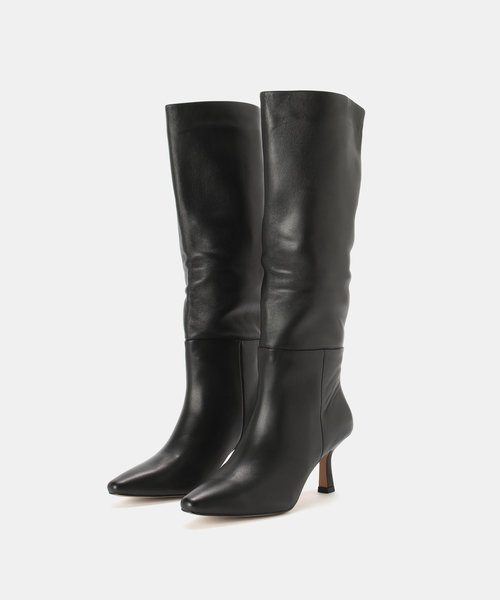 Mollini(モリーニ)の「MOLLINI ALESIN-MO:ロングブーツ(ブーツ・レディース・ブラック/アイボリー・37/39/38)」の2枚目の写真