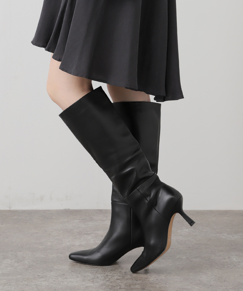 Mollini(モリーニ)の「MOLLINI ALESIN-MO:ロングブーツ(ブーツ・レディース・ブラック/アイボリー・37/39/38)」の13枚目の写真