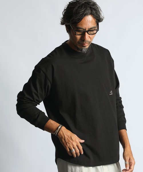 8oz HEAVY WEIGHT OVER SIZE ROUND HEM L/SL TEE：8オンス