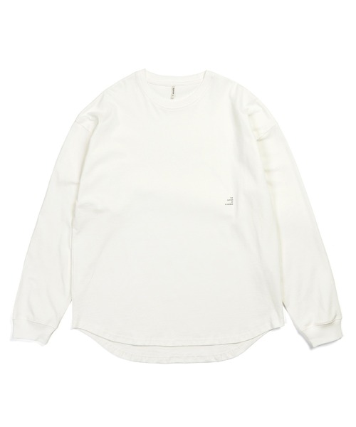 8oz HEAVY WEIGHT OVER SIZE ROUND HEM L/SL TEE：8オンス