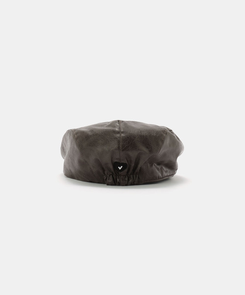 AWESOME NEEDS(オーサムニーズ)の「【AWESOME NEEDS / オーサムニーズ】 CLASSIC HUNTING CAP_LEATHER(ハンチング/ベレー帽・レディース・ブラウン/ブラック・FREE)」の5枚目の写真