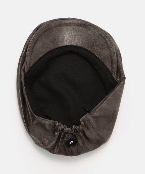 AWESOME NEEDS(オーサムニーズ)の「【AWESOME NEEDS / オーサムニーズ】 CLASSIC HUNTING CAP_LEATHER(ハンチング/ベレー帽・レディース・ブラウン/ブラック・FREE)」の7枚目の写真