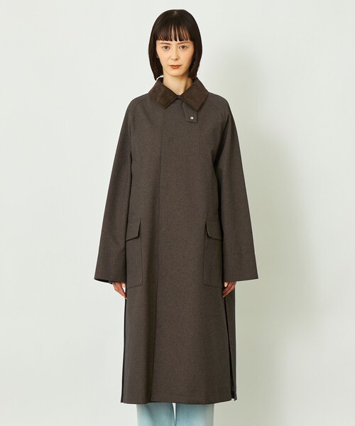 極美品】 マッキントッシュフィロソフィー リネン ステンカラーコート 春夏 M 極美品】 マッキントッシュフィロソフィー リネン ステンカラーコート