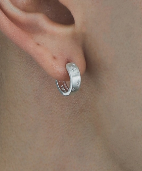 silver925 ピアス silver925】SparklePierce/スパークルフープピアス(ピアス(両